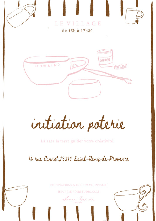 Initiation à la poterie