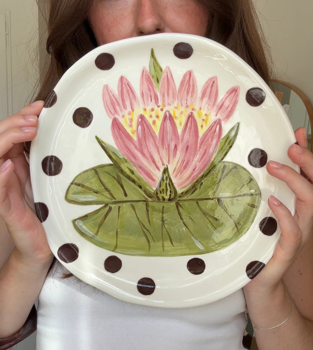 Lotus Flower Plate