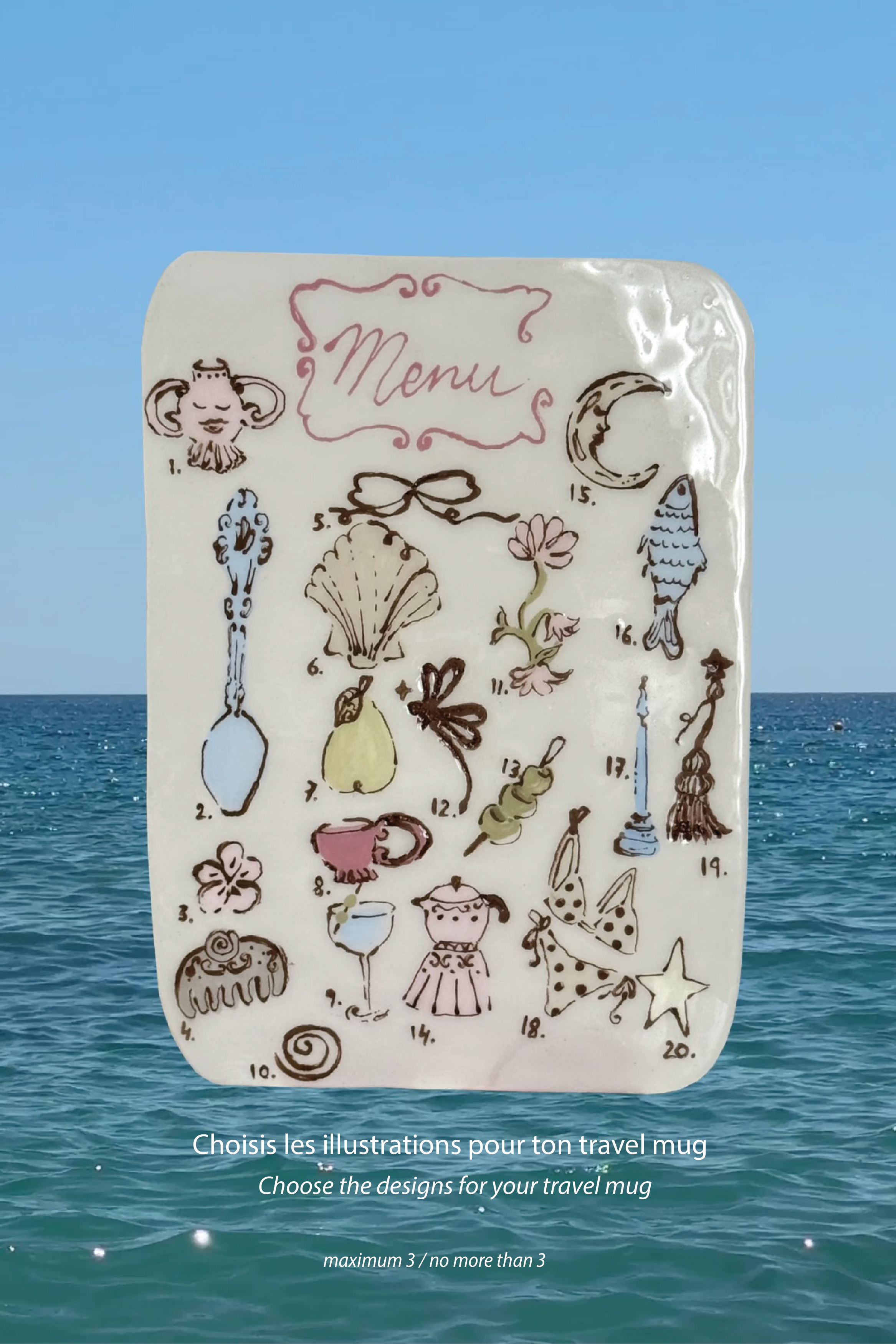 Illustrated Travel Mug - Customizable
